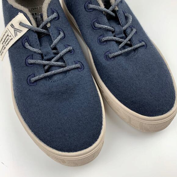 YY Nation Cirro Merino Wool Sneakers Blue Cream Casual Comfort Mens 7.5 Womens 9 - Picture 3 of 11
